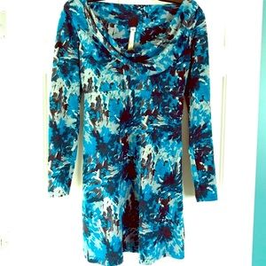 Like New Anthropologie Uncle Frank Cowl Neck Long Sleeve Dress